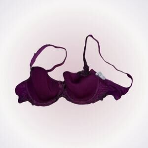 Simone Perele Purple Underwire Soft Cup Bra | Sz 30D